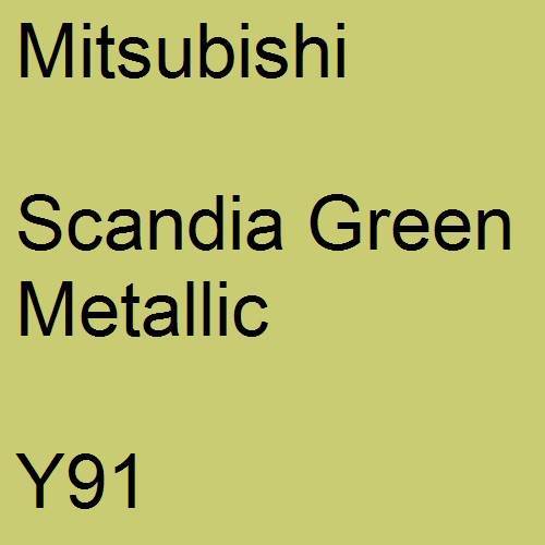 Mitsubishi, Scandia Green Metallic, Y91.